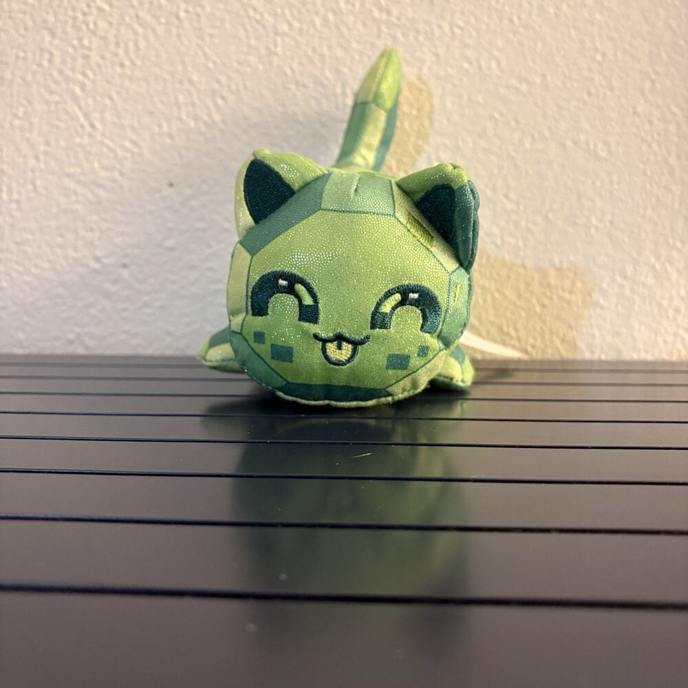 Aphmau MeeMeows Emerald Cat Plush Litter 4 Green Stuffed Animal Cute Soft Toy 6"